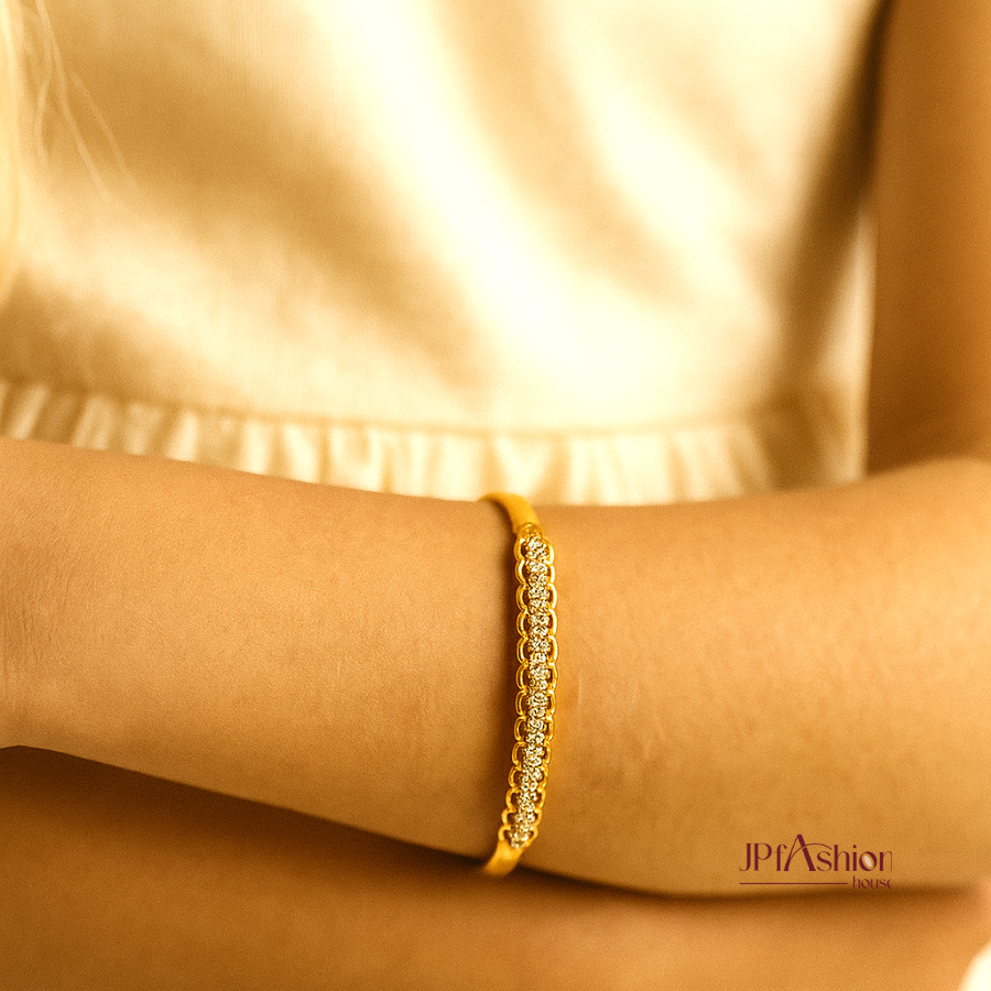 ShimmerBloom Gold Bangle Baby Kada