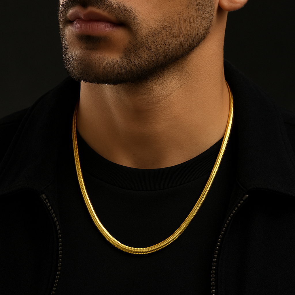 Men’s Gold-Tone Snake Chain Necklace