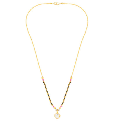 Lustrous Aura Round Diamond Mangalsutra For Women