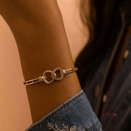 Eternal Heart Link Bracelet for Women