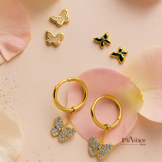 Butterfly Bliss Earring Set 3-pair