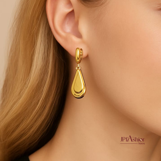 Golden Dew Drop Earrings