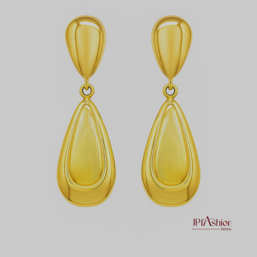 Golden Dew Drop Earrings