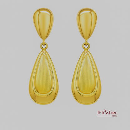 Golden Dew Drop Earrings