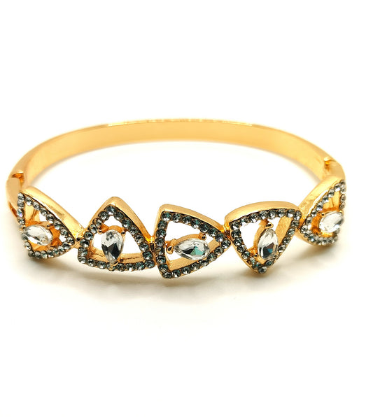 Classic Gold Plated  Stones Bracelet For Girls
