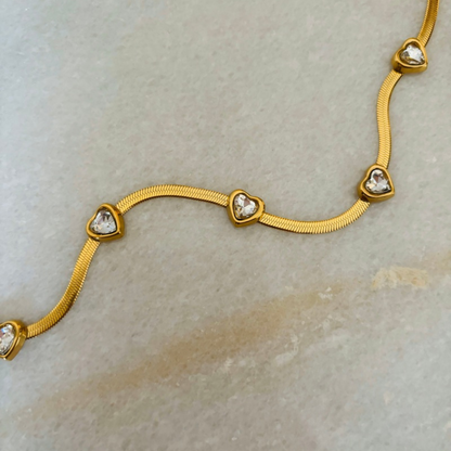 Multiple Stone Gold Necklace Chain For Women