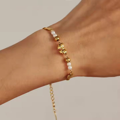 Twinkle & Grace Gold Plated Anti-Tarnish Nail Bracelet