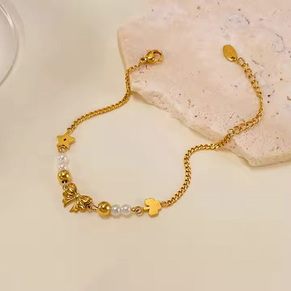 Twinkle & Grace Gold Plated Anti-Tarnish Nail Bracelet